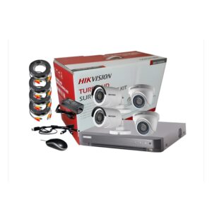 KIT VIDEO GRABADOR 4 CANALES FULL HD 1080 + 2 CAMARAS BULLET + 2 CAMARAS DOMO 3.6MM SIN DISCO
